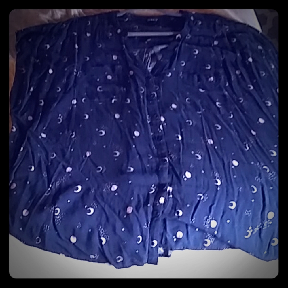 Short sleeve women's 3x blouse
